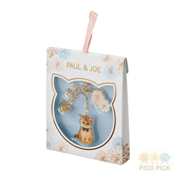 現貨+預購 日本正版PAUL & JOE 貓咪琺瑯吊飾鑰匙圈（4款可選） 