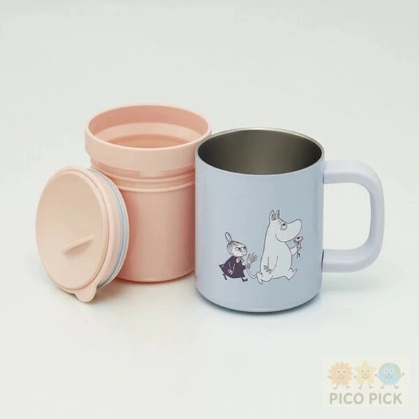 日本直送｜卡通圖案雙層不鏽鋼保溫馬克杯 附可微波內杯330ml 
