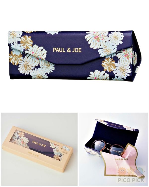 日本正版Paul & Joe 眼鏡盒 9款｜三角摺疊式設計 可折疊不佔空間 內附眼鏡布（Paul & Joe） 