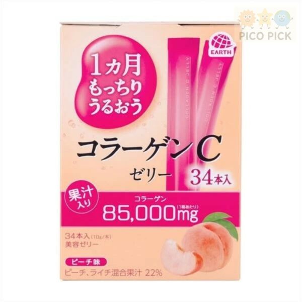 日本直送 Earth製藥出品｜大琢製藥｜美容果凍條 膠原蛋白C／胎盤素C （共四款） 