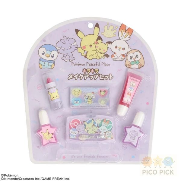 日本 超可愛兒童化妝禮盒組 角落生物 寶可夢 庫洛米 大耳狗 