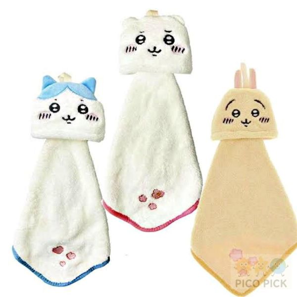 日本 吉伊卡哇造型擦手巾 小八貓/吉伊卡哇/烏薩奇 吊掛擦手布 毛巾掛布 居家廚房浴室吸水巾 