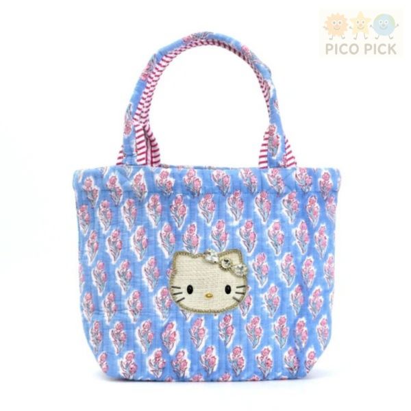 日本品牌聯名｜正版Hello Kitty × MAYGLOBE 印花手提包 
