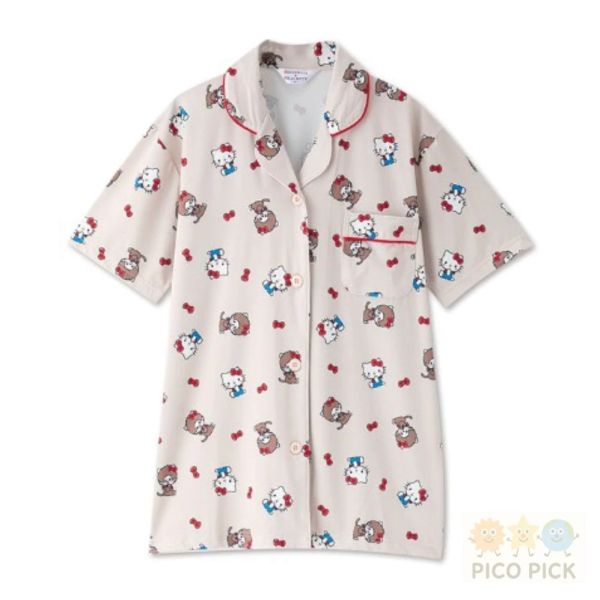 日本 Monchichi x Hello Kitty聯名睡衣 