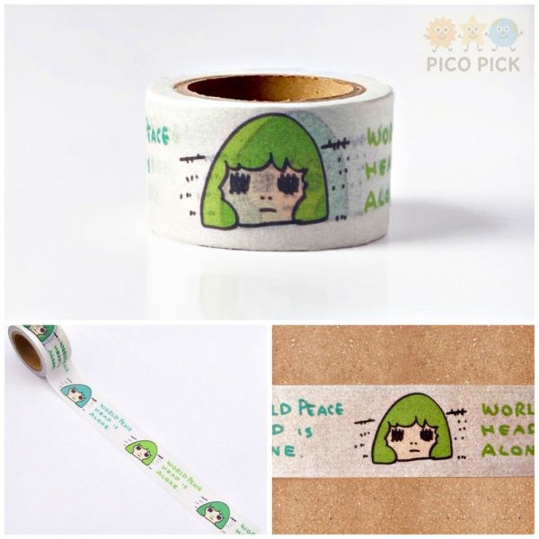 日本直送 奈良美智 WASHI TAPE 和紙膠帶｜紙膠帶｜裝飾膠帶｜奈良美智紙膠帶 奈良美智、和紙膠帶、日本直送、Nara Yoshitomo、正版授權、紙膠帶、文具收藏、手帳裝飾、文具控必買、手作必備