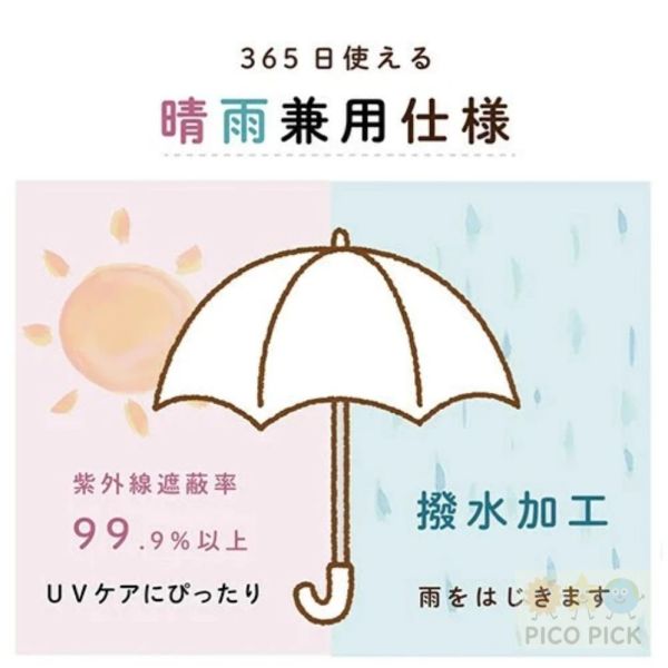 日本 直送 【Miffy 70週年限定】日本正版遮光99.9% 晴雨兩用折疊傘（附防潑水2WAY提袋） 