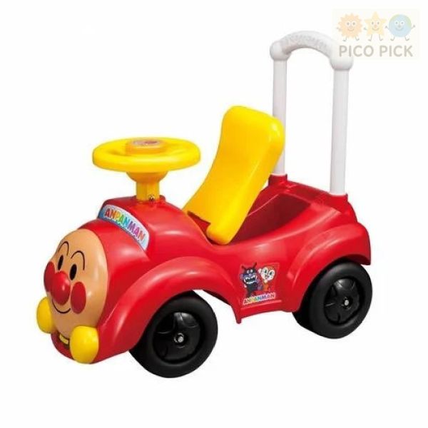 日本直送｜日本正版ANPANMAN 麵包超人 旋律滑步車（可推可坐・附收納座墊） 