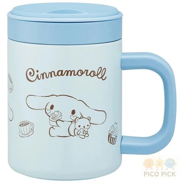 日本直送｜卡通圖案雙層不鏽鋼保溫馬克杯 附可微波內杯330ml 