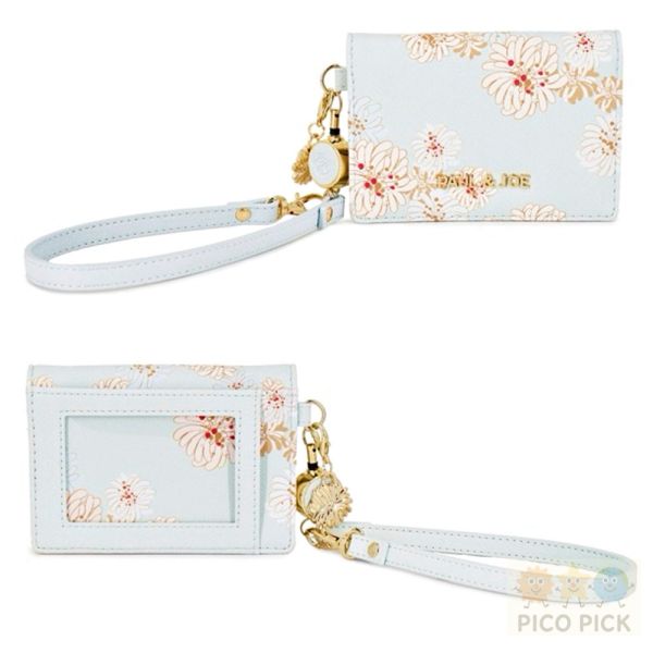 日本 PAUL & JOE 花卉圖案 票卡夾｜通勤證件夾｜可拆式手腕帶｜多卡層設計 