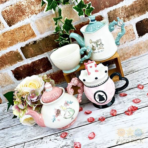 現貨當日出日本 迪士尼正版愛麗絲夢遊仙境 系列陶瓷餐具｜茶壺／馬克杯／甜點盤 