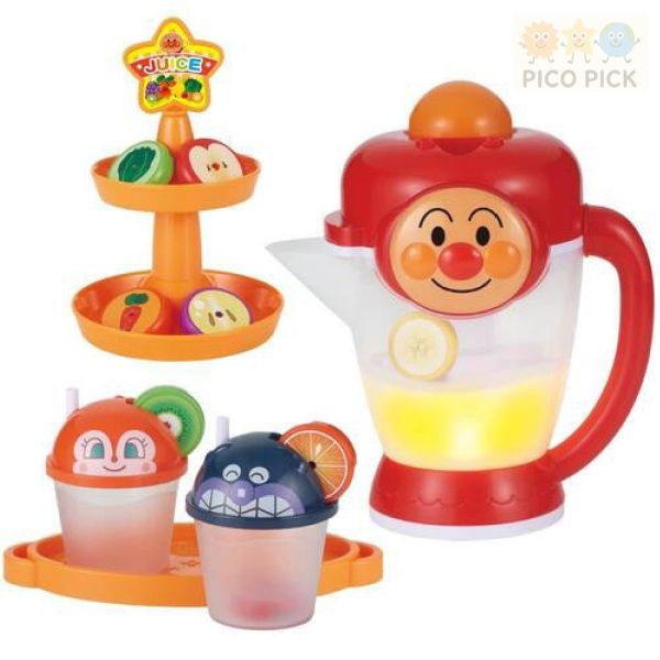日本正版｜麵包超人 聲光水果蔬菜果汁機玩具組｜果汁機玩具｜兒童廚房玩具 