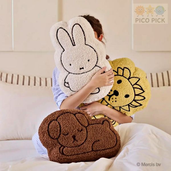 韓國正版Miffy米飛兔＆好友們 溫暖毯枕組合｜米飛毯枕組｜米飛兔抱枕 
