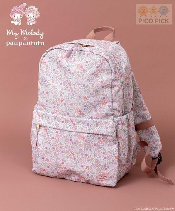 日本正版｜Sanrio × panpantutu 防潑水多口袋後背包 S/M/L｜書包 學齡前 小學生必備 