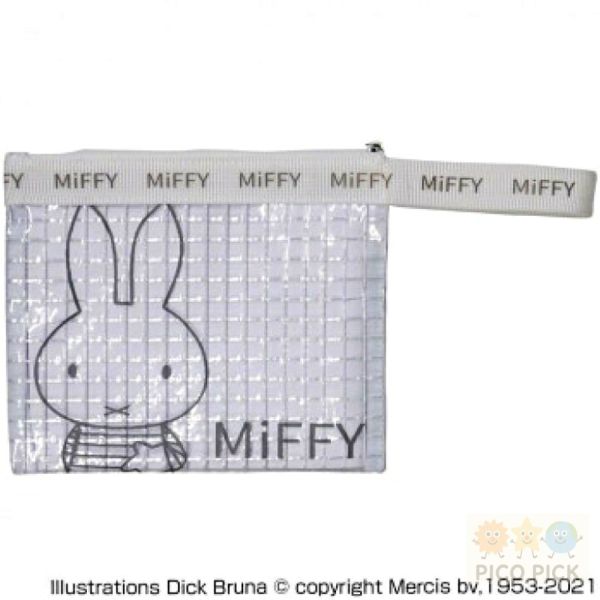日本 Miffy 米飛兔 透明編織風包袋系列｜托特包／手拿包／收納袋 