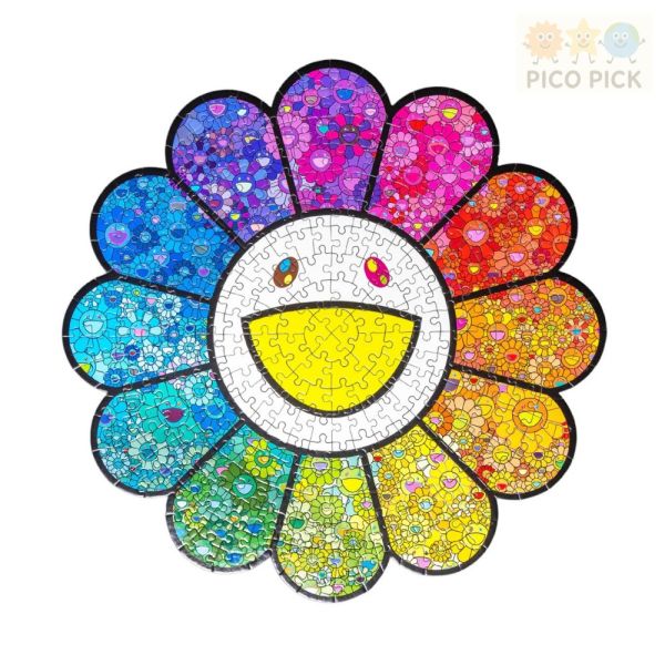 日本【Takashi Murakami】村上隆A Flower Forest Jigsaw Puzzle 拼圖（314片／直徑50cm） 2025最新款 