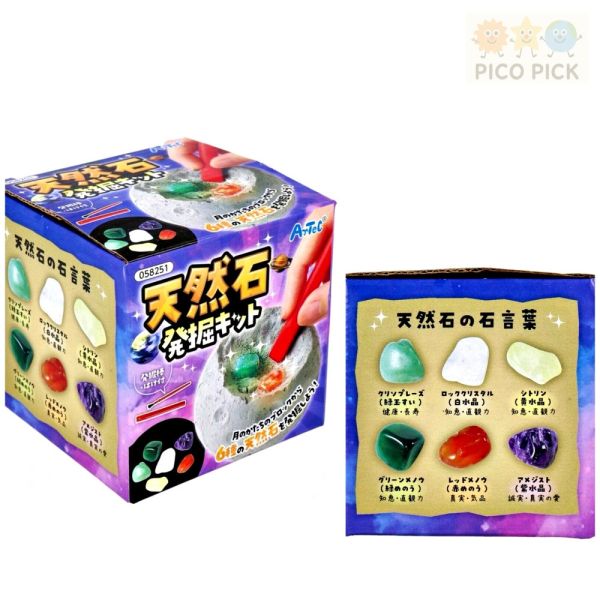 日本直送 天然石發掘體驗組｜兒童挖掘玩具｜科學體驗禮盒 