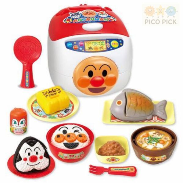 日本正版｜Anpanman麵包超人聲光炊飯器＋和食便當組 