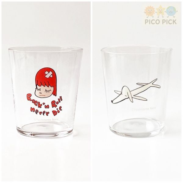 日本直送｜奈良美智 官方正版玻璃杯（飛行狗／Rock’n Roll・2款可選） 