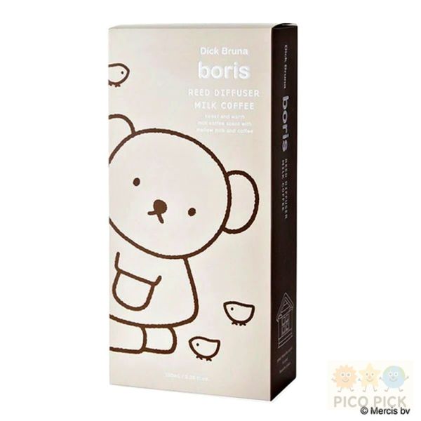 日本直送｜【miffy × boris】香氛擴香瓶 120ml｜米飛兔 肥皂香／小熊 牛奶咖啡香 居家香氛 擴香瓶 芳香劑 室內香氛 