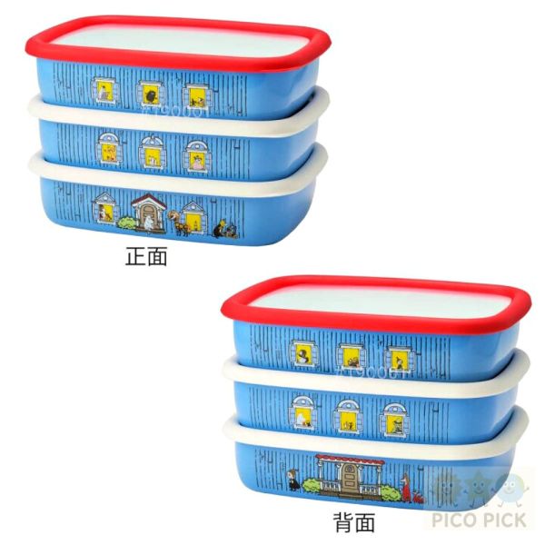 日本直送｜Moomin x 富士琺瑯｜嚕嚕米藍屋 琺瑯系列｜茶壺・手沖壺・保鮮盒・調理鍋・收納罐｜北歐風廚具・送禮首選 