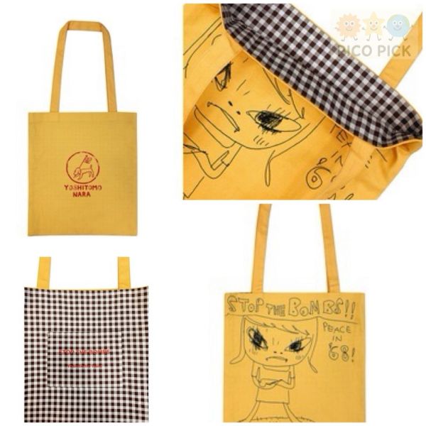 日本直送｜奈良美智 Yoshitomo Nara限定托特包 NO WAR／STOP THE BOMBS（2款） 