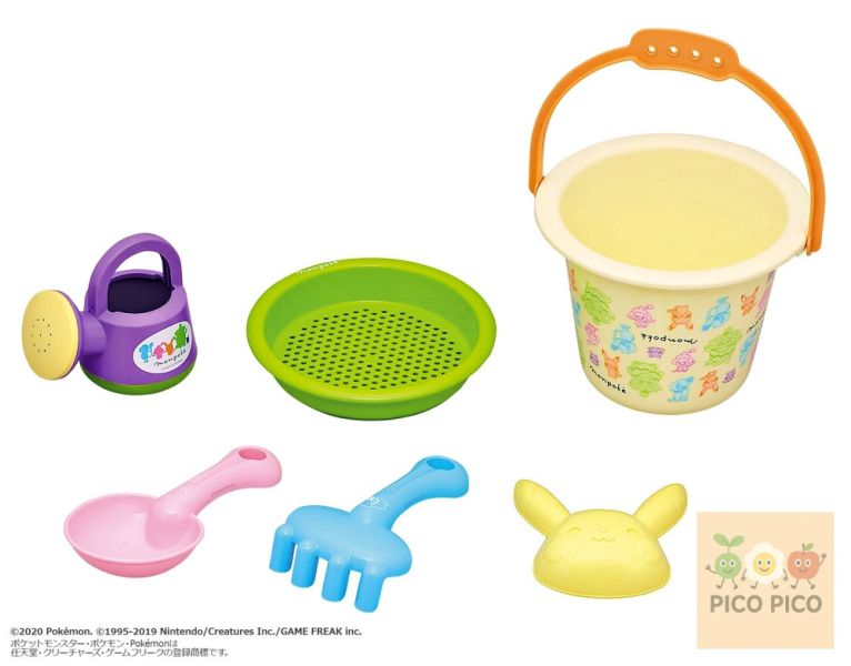 歡慶新賣場 網路最低價 日本直送｜monpoké 寶可夢 沙灘玩具組｜寶可夢造型玩沙桶組 