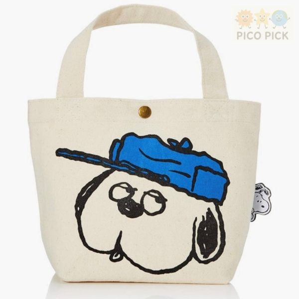 日本直送｜正版SNOOPY 史努比帆布迷你托特包／午餐包／手提包 