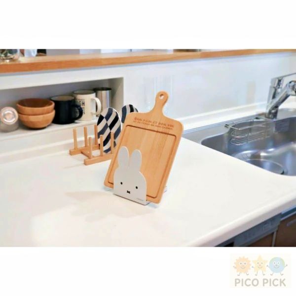 日本製正版miffy 米菲兔廚房多功能調理器具支架｜鍋蓋架 食譜架 湯杓置物架 可拆洗不占空間 