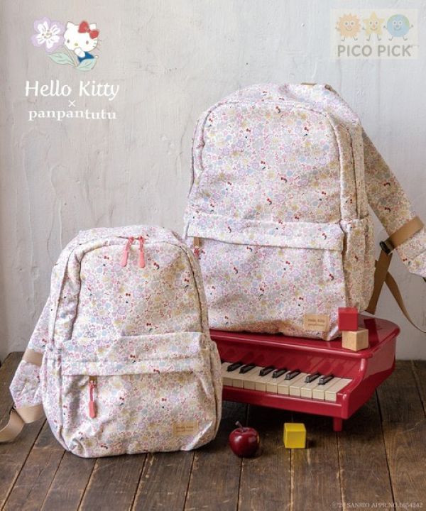 日本正版｜Sanrio × panpantutu 防潑水多口袋後背包 S/M/L｜書包 學齡前 小學生必備 