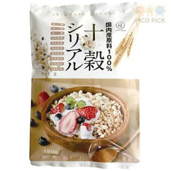 日本直送｜旭食品 十穀穀物脆麥片 150g（十穀シリアル）無添加化學成分 