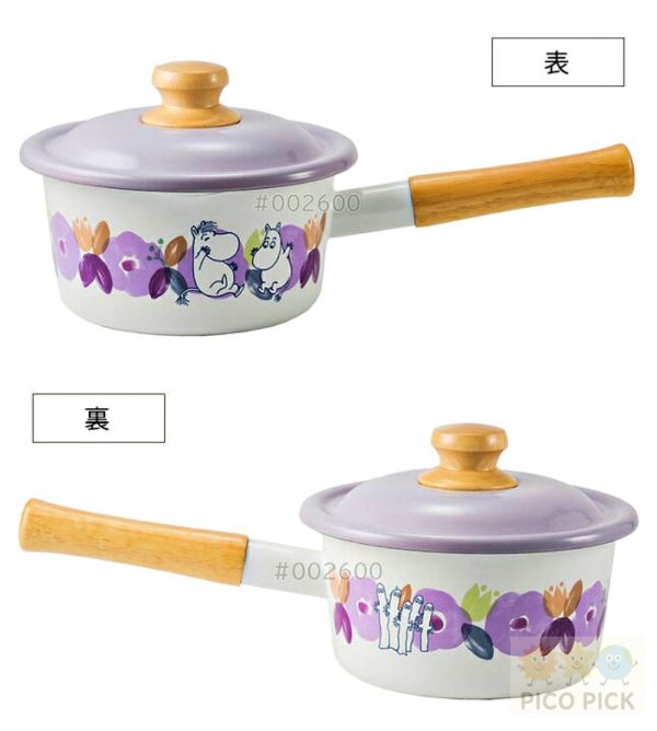 日本FUJIHORO 富士琺瑯 × Moomin Flower Garden 系列｜牛奶鍋／雙耳湯鍋／保鮮盒／水壺／馬克杯｜可直火加熱 