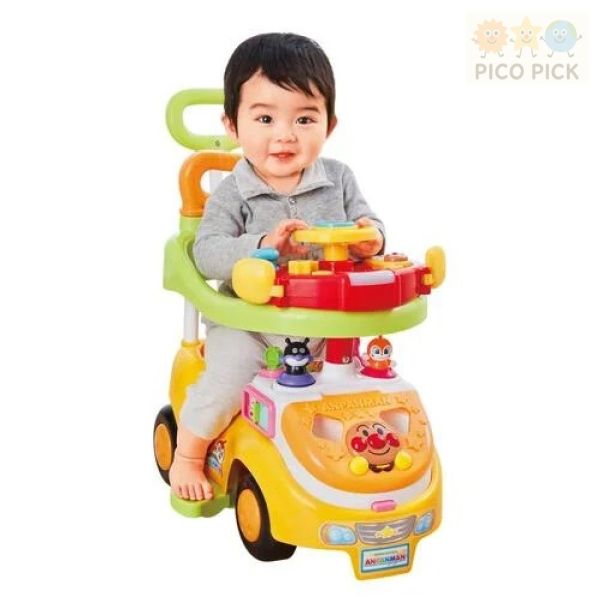 日本直送｜日本正版ANPANMAN 麵包超人 三段變身趣味推式防側翻學步車 ｜滑步車 