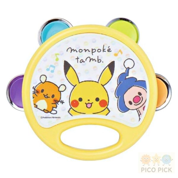 歡慶新賣場 網路最低價【日本直送｜monpoké 寶可夢 皮卡丘手搖鈴鼓】Toyroyal 音樂啟蒙玩具 