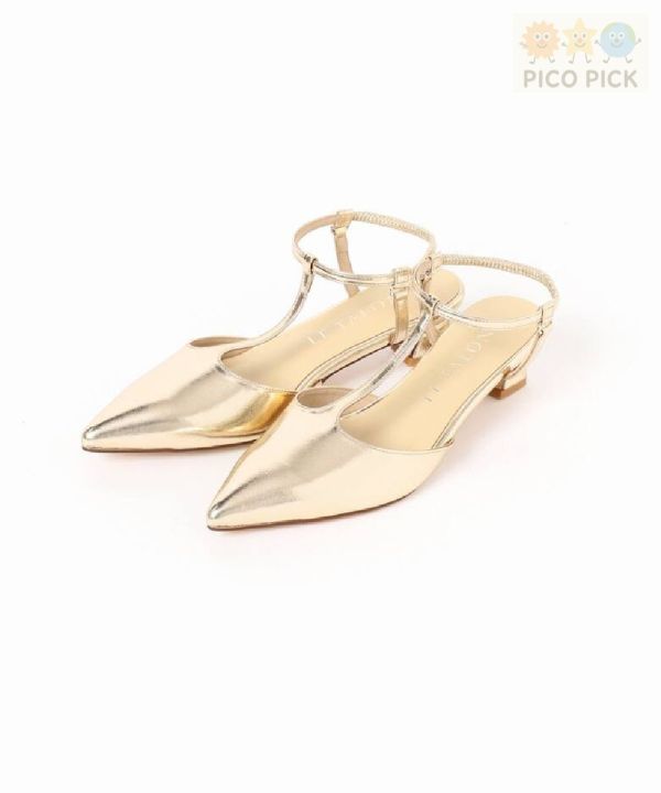 日本直送｜Le Talon T字帶尖頭低跟鞋（共3色） 