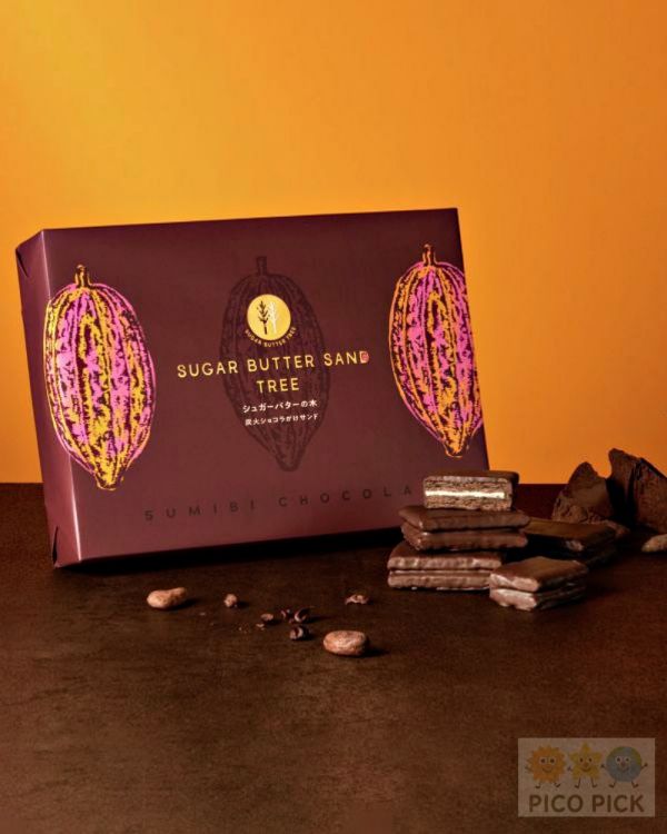 日本 SUGAR BUTTER SAND TREE 炭火巧克力夾心餅乾（冬季限定） 