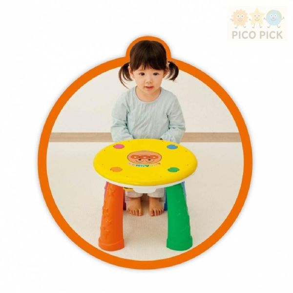 日本正版｜麵包超人 多功能音效學習桌｜幼兒遊戲桌｜麵包超人益智玩具 