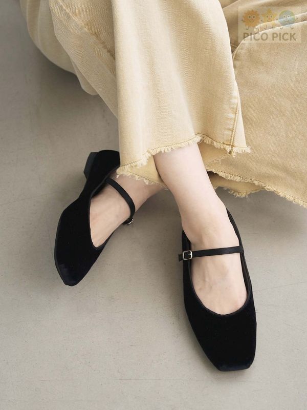 日本直送｜Le Talon 方頭瑪麗珍平底鞋（多色可選） 