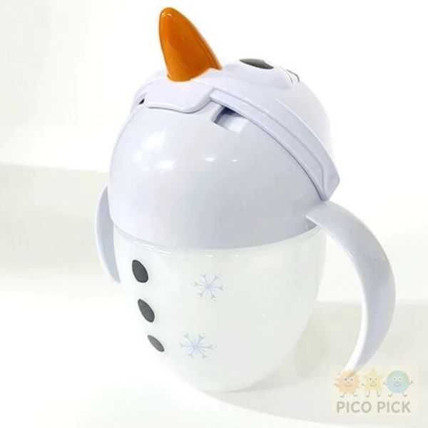 日本 直送 【Disney冰雪奇緣】雪寶造型吸管學習杯 207ml（9個月以上適用） 