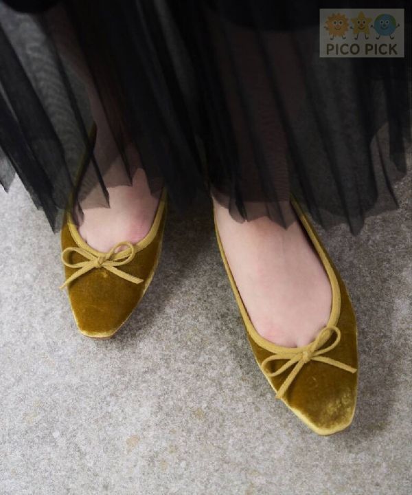 日本直送｜Le Talon 法式方頭蝴蝶結芭蕾平底鞋（多色可選） 