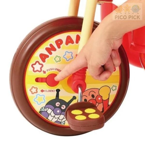 日本直送｜日本正版ANPANMAN 麵包超人 三輪車（附安全護欄・推桿・遮陽棚） 