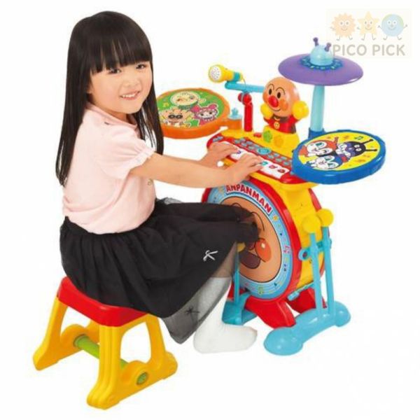 日本 Anpanman 麵包超人 爵士電子鼓鍵盤組 