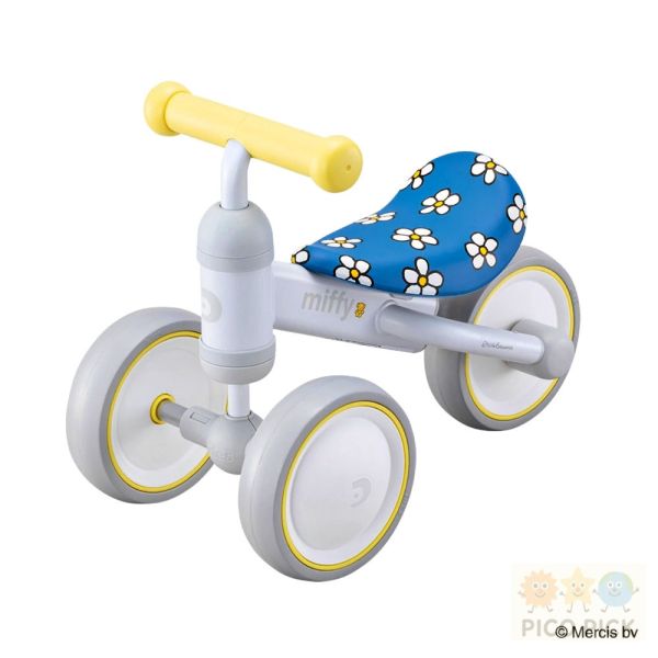 日本正版｜miffy × D-bike mini wide｜米飛兔寶寶平衡滑步車｜學步玩具 滑行練習 手推車 