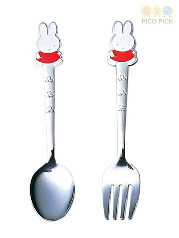 日本直送 日本製Miffy 米飛兔 兒童餐具 湯匙／叉子｜（三色可選） 