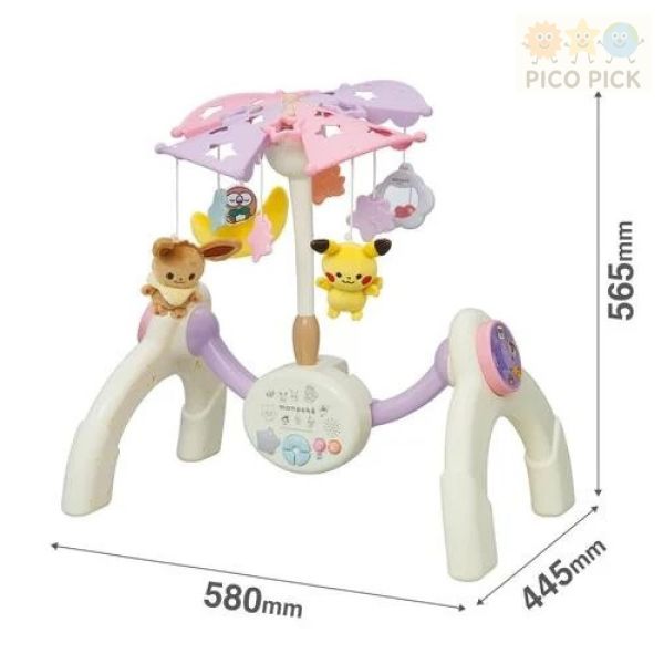 日本直送｜正版 monpoké 寶可夢 7階段音樂健身架｜多功能成長型嬰兒玩具 
