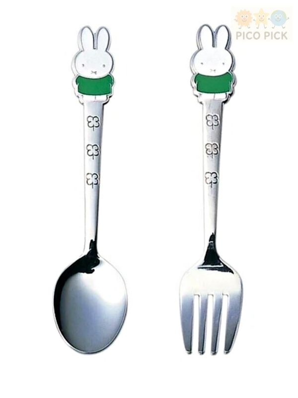 日本直送 日本製Miffy 米飛兔 兒童餐具 湯匙／叉子｜（三色可選） 