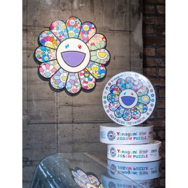 日本【Takashi Murakami】村上隆A Flower Forest Jigsaw Puzzle 拼圖（314片／直徑50cm） 2025最新款 