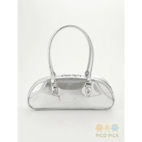 日本限定 Emmi x Puma十周年限定銀色波士頓包 