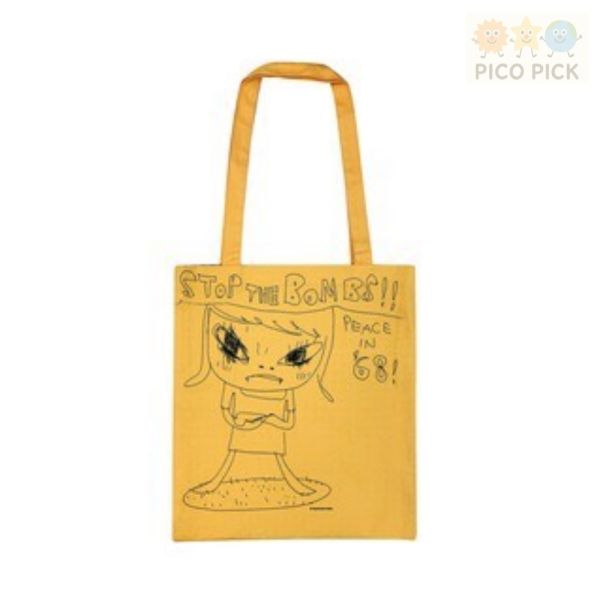 日本直送｜奈良美智 Yoshitomo Nara限定托特包 NO WAR／STOP THE BOMBS（2款） 