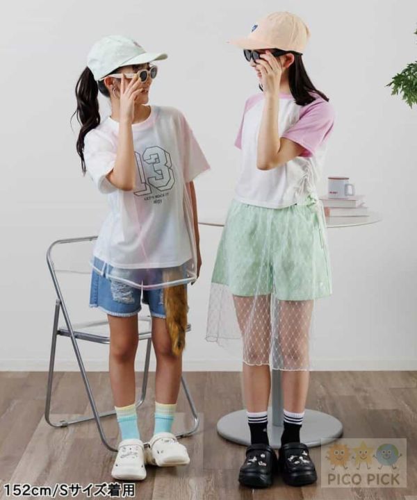 日本直送 日系品牌愛心刺繡短褲 XXS/XS/SM 