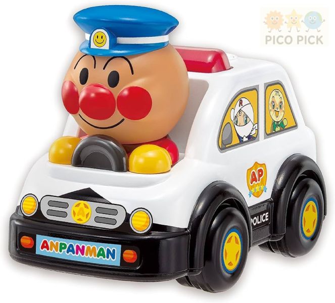 日本正版｜麵包超人 發聲小車系列（消防車/警車/麵包車）｜幼兒玩具｜麵包超人車車 